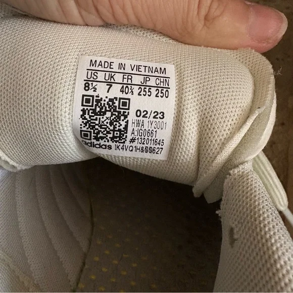 Adidas Womens Grand Court Alpha Lace Up Sneakers Casual Off White Green Size 8.5 - Picture 12 of 16